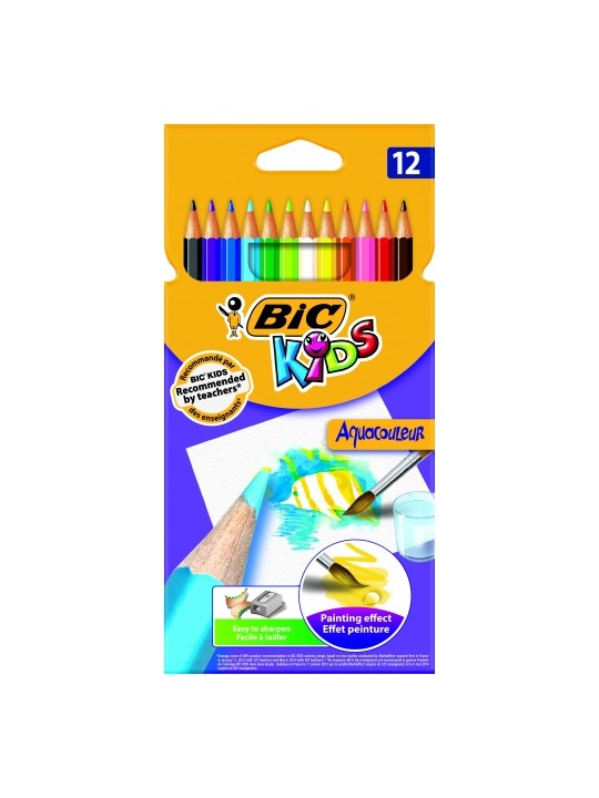 Bic Spalvoti pieštukai Aquacouleur 12 spalvų rinkinys 8575613