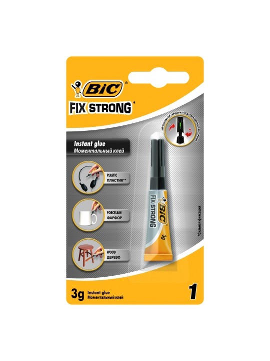 Bic Stiprios fiksacijos klijai Fix Strong 3 g 9020852 1 vnt.