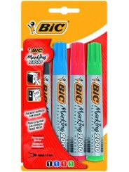 Bic Permanentinių žymeklių rinkinys Eco 2000 4 spalvų rinkinys, 2-5 mm 020040