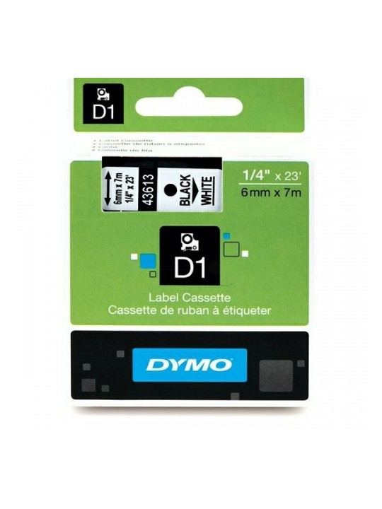 Dymo Label 43613 Balta /Juoda (S0720780), juostelė