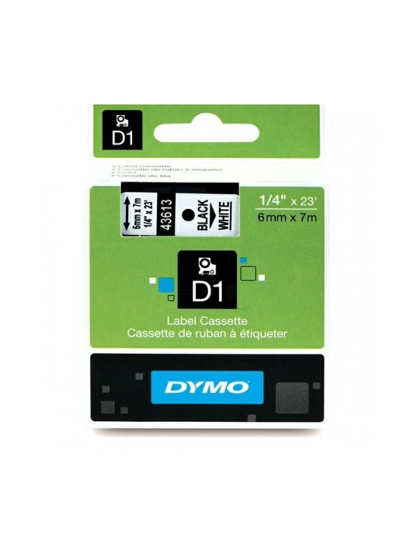 Dymo Label 43613 Balta /Juoda (S0720780), juostelė