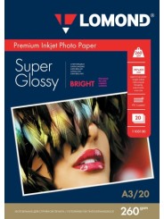 Fotopopierius Lomond Premium Photo Paper Super Blizgus 260 g/m2 A3, 20 lapų, Bright