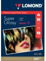 Fotopopierius Lomond Premium Photo Paper Super Blizgus 260 g/m2 A3, 20 lapų, Bright