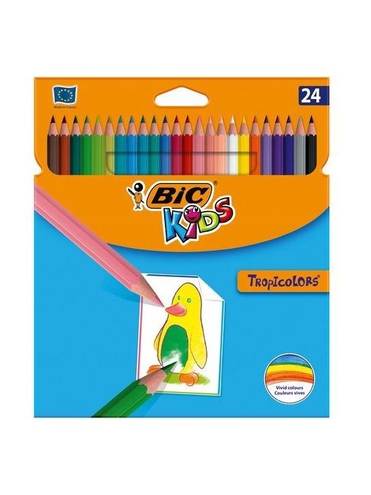 Bic Spalvoti pieštukai Tropicolors 24 spalvų rinkinys, 022510