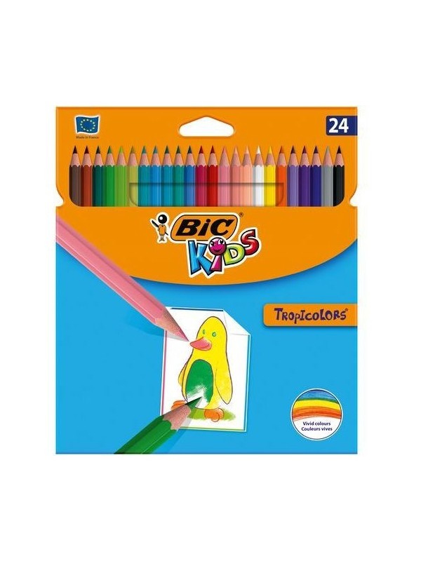 Bic Spalvoti pieštukai Tropicolors 24 spalvų rinkinys, 022510