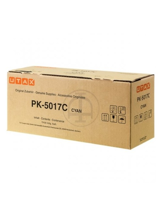 Triumph-Adler/Utax toner cartridge PK-5017C (1T02TVCUT0/1T02TVCTA0), žydra kasetė