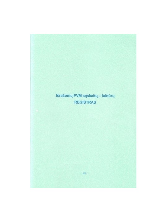 Išrašomų PVM sąskaitų faktūrų registras, A4 (48)  0720-061