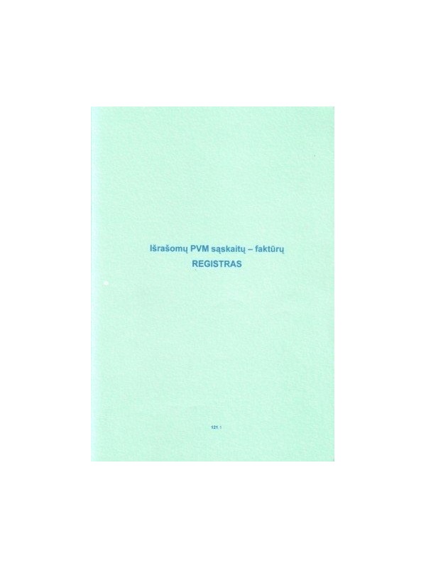 Išrašomų PVM sąskaitų faktūrų registras, A4 (48)  0720-061