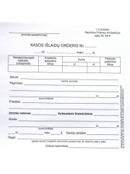 Kasos išlaidų orderiai, A6 (100)  0720-034