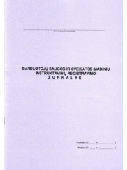 Darbuotojų saugos ir sveikatos įvadinių instruktavimų registracijos žurnalas, A4 (24)  0720-026