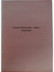 Gaunamų PVM saskaitų faktūrų registras, A4 (48)  0720-032