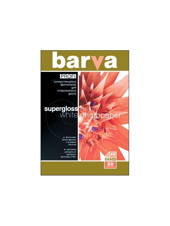 Fotopopierius Barva Profi Super Blizgus, 255 g/m², A3, 20 lapų