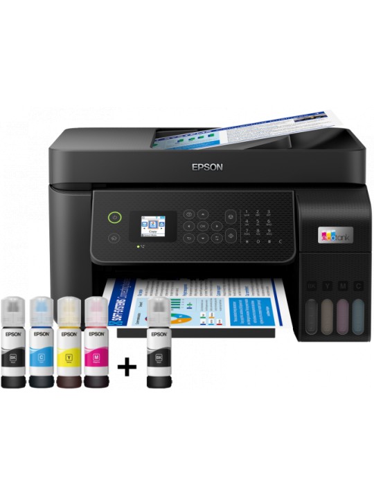 Spausdintuvas rašalinis Epson EcoTank L5290 A4, Spalvotas, MFP, ADF, WiFi