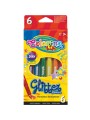 Flomasteriai su blizgučiais Colorino Kids Glitter, 6 spalvų