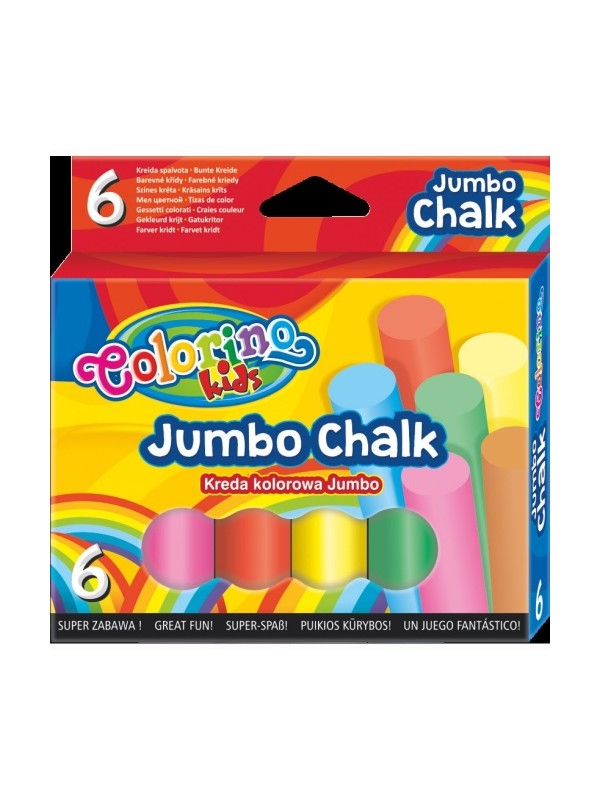 Kreida spalvota Colorino Kids Jumbo 6 spalvų.