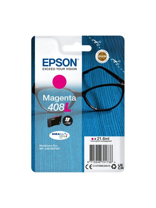 Epson 408L (C13T09K34010) Rašalinė kasetė, Purpurinė