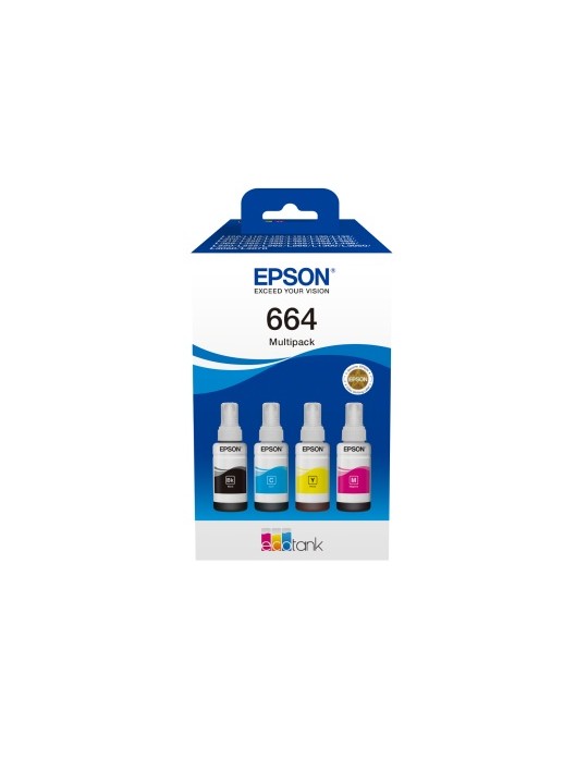 Epson 664 EcoTank (C13T66464A) kasetė rašaliniams spausdintuvams, CMYK, Komplektas 4 spalvų