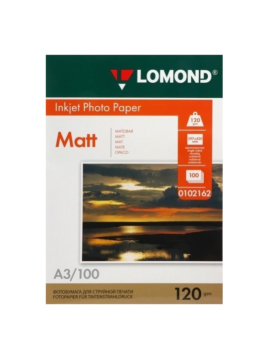 Fotopopierius Lomond Photo Inkjet Paper Matinis 120 g/m2 A3, 100 lapų