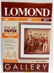 Fotopopierius Lomond Fine Art Paper Gallery Smooth 165g/m2 A4, 10 lapų, Natural White