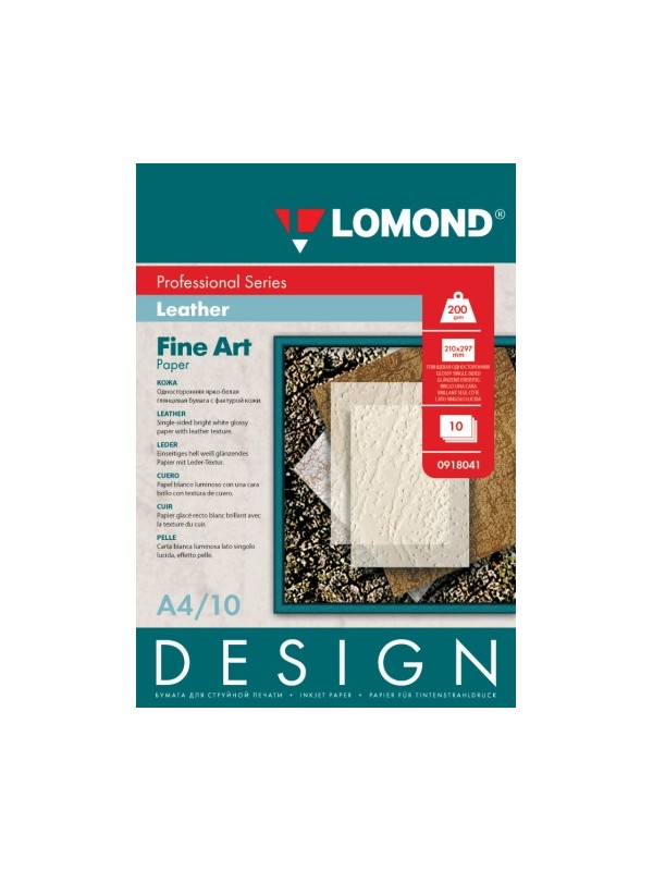 Fotopopierius Lomond Fine Art Paper Design Leather Blizgus 200 g/m2 A4, 10 lapų