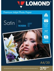 Fotopopierius Lomond Premium Photo Paper Satininis 270 g/m2 A4, 20 lapų, Warm