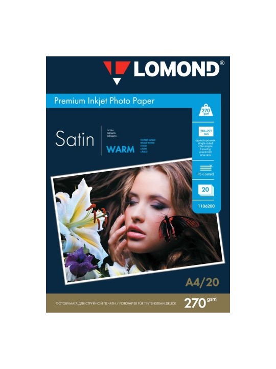 Fotopopierius Lomond Premium Photo Paper Satininis 270 g/m2 A4, 20 lapų, Warm