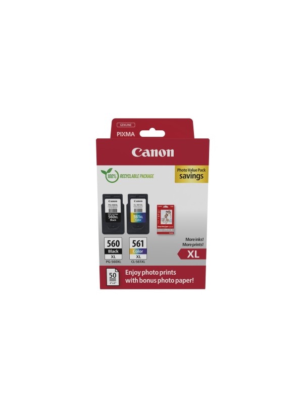 Canon CRG PG-560XL/CL-561XL (3712C008) Rašalinių kasečių komplektas, BK/CMY