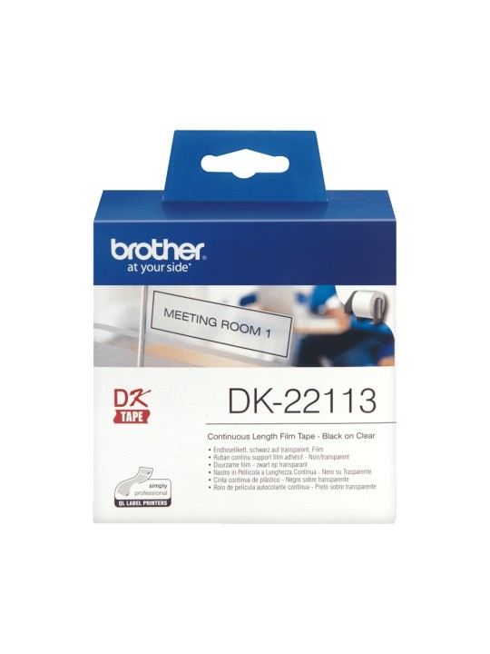 Brother DK22113 CLEAR CONTINUOUS FILM TAPE 62MM