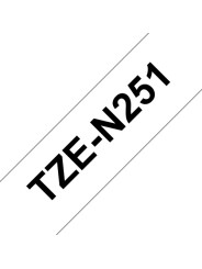 Brother TZEN251 24MM BLACK ON WHITE NONLAMINATED