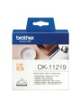 Brother DK-11219 (DK11219) Round Labels, Black on White, 12 mm, 1200 labels per roll