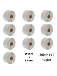 Dymo 99013 S0722410 label roll Dore compatible set 10 pcs