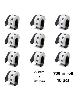 Brother DK-11215 DK11215 29mm x 42mm термо рулоны этикеток Dore производитель, 10 шт