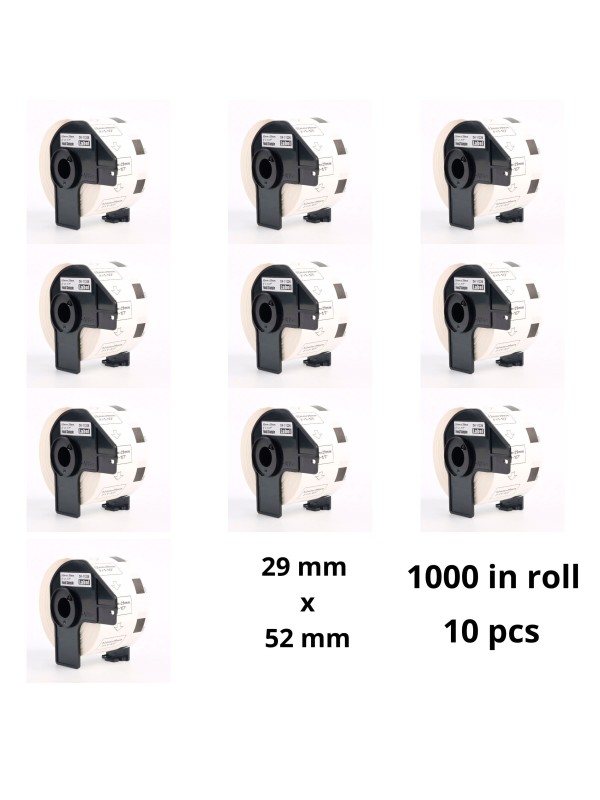 Brother DK-11226 DK11226 29mm x 52mm Thermal Paper Labels Dore manufacturer, 10 pcs