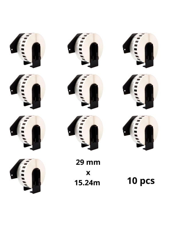 Brother DK-22211 DK22211 29mm x 15240mm lämpöpaperitarrat, valmistaja Dore, 10 kpl