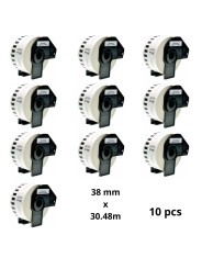 Brother DK-22225 DK22225 38mm x 30m термо рулоны этикеток Dore производитель, 10 шт