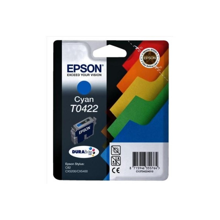 Epson tindikassett T0422 Cyan C13T04224010