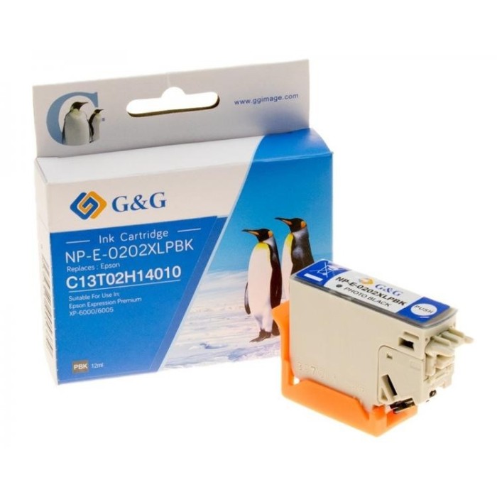 G&G analoog tindikassett Epson 0202XLPBK