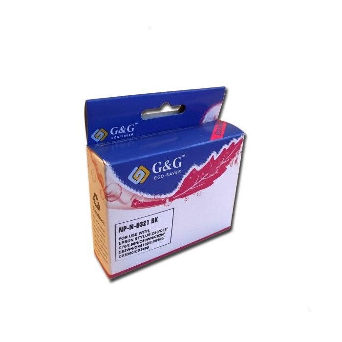 G&G tindikassett Epson C13T03214010 T0321 Stylus C70 C80 C82 CX5100 CX5200 CX5400 C80N C80WN C82N C82WN