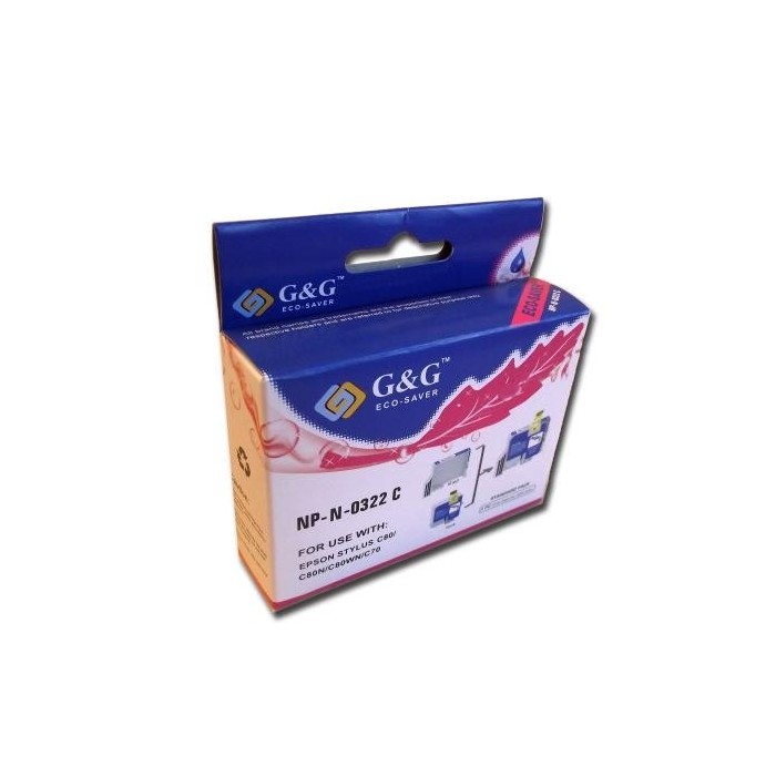 G&G tindikassett Epson C13T03224010 T0322 Stylus C70 C80 C80N C80WN