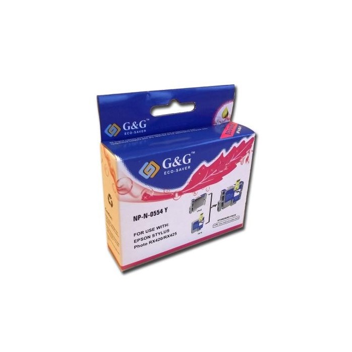 G&G tindikassett Epson NP-N-0554Y 10554 T0554 Stylus Photo RX420 RX425