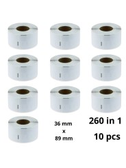 Dymo 99012 S0722400 etiķetes rullis Dore saderīga komplekts 10 gab.