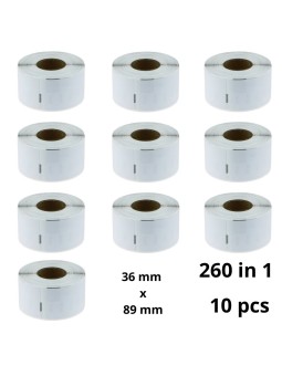 Dymo 99012 S0722400 etiketi rull Dore analoog komplekt 10 tükki