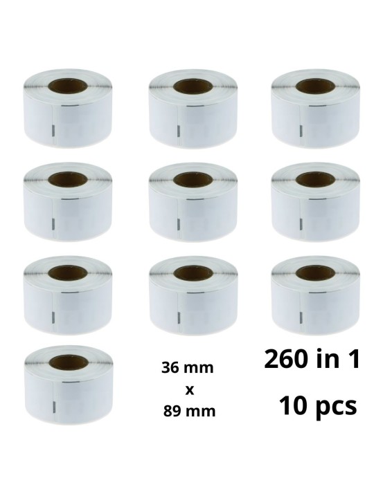 Dymo 99012 S0722400 etiķetes rullis Dore saderīga komplekts 10 gab.