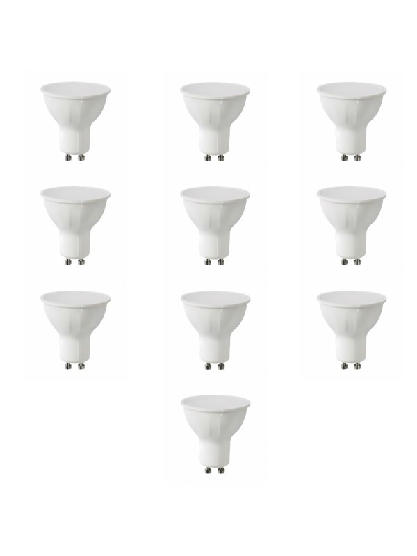 LED bulb GU10 8W DW 4000K, 10 psc