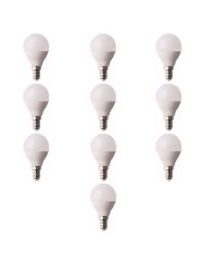 LED bulb E14 G45 5W 3000K, 10 psc