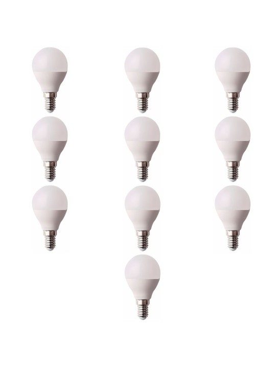 LED bulb E14 G45 7W 3000K, 10 psc