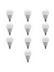 LED spuldze E14 A60 10W WW 3000K, 10gab