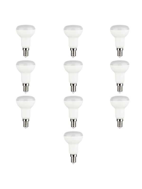 LED bulb E14 R50 7W WW 3000K, 10 psc