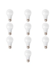 LED лампа E27 A60 9W WW 3000K, 10шт