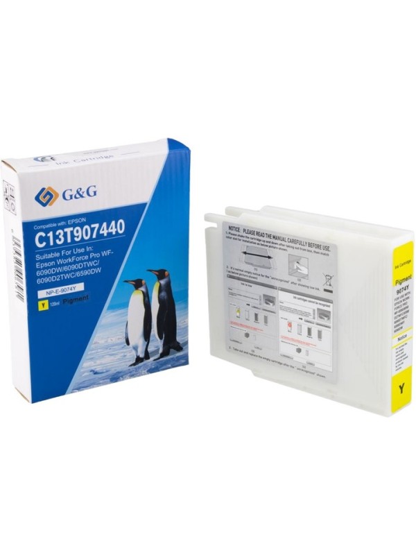 G&G Ink cartridge EPSON T9074 XL C13T907440 Yellow